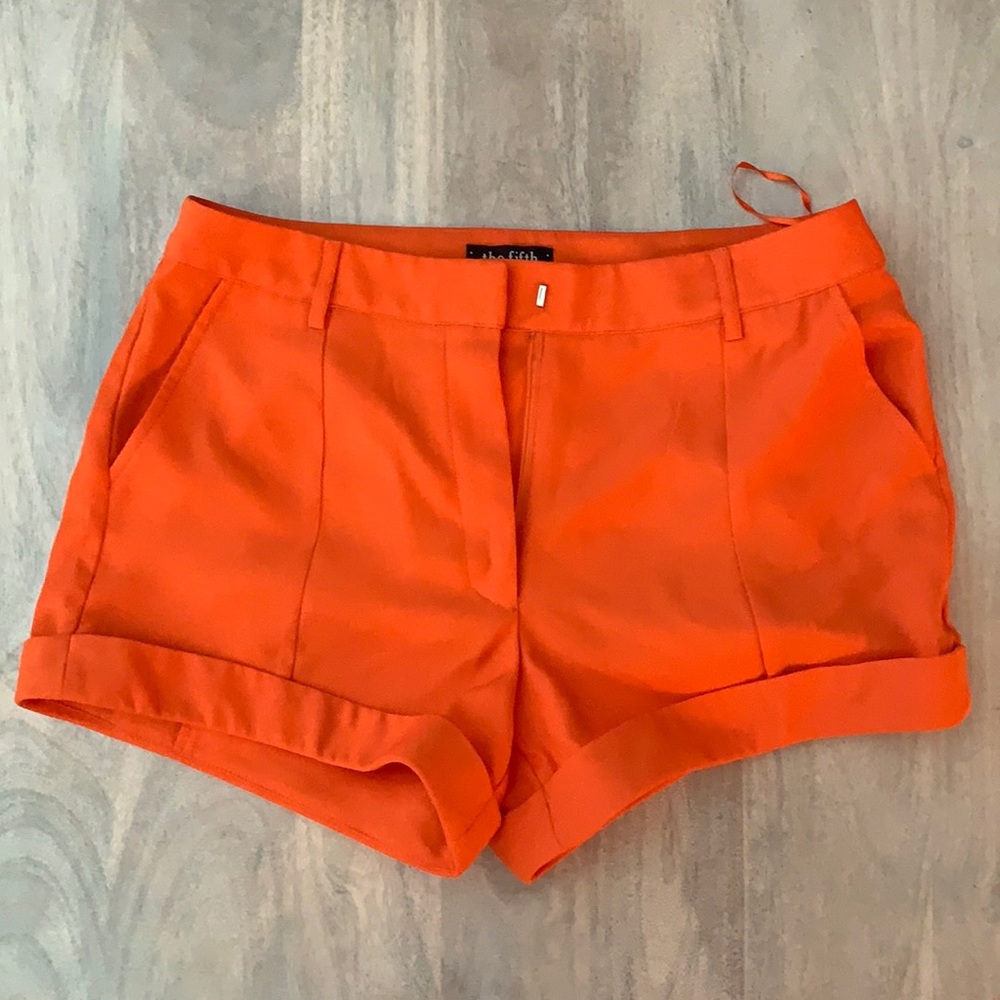 Hot orange shorts